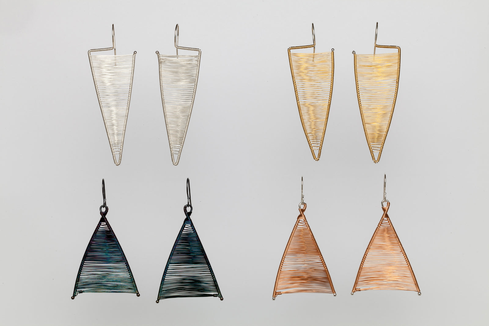 Long Shield Earrings