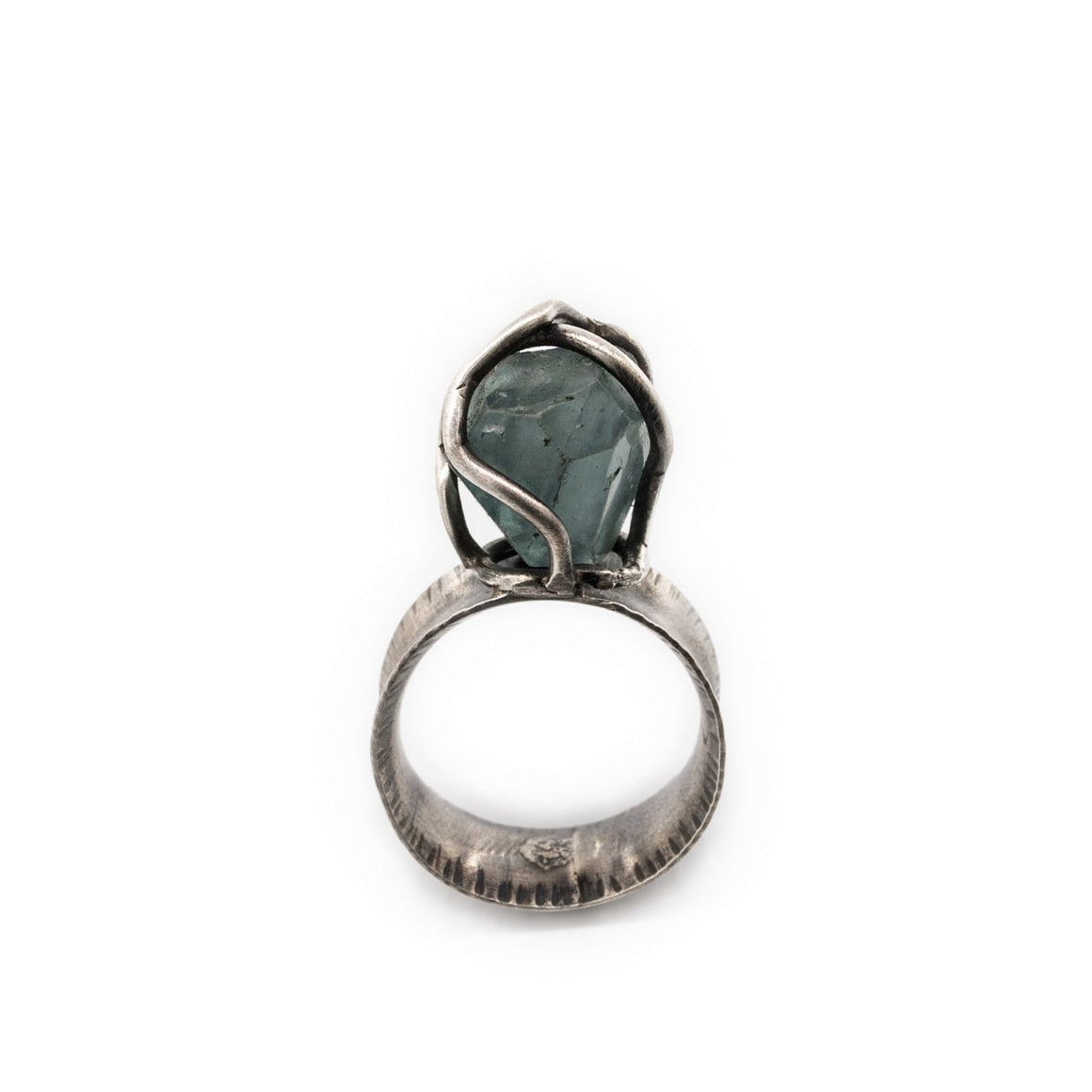 Original Sin Jewelry Fluorite Oxidized Silver Ring