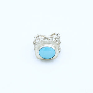 Brooke - Sleeping Beauty Turquoise Woven Nest Ring - Original Sin Jewelry