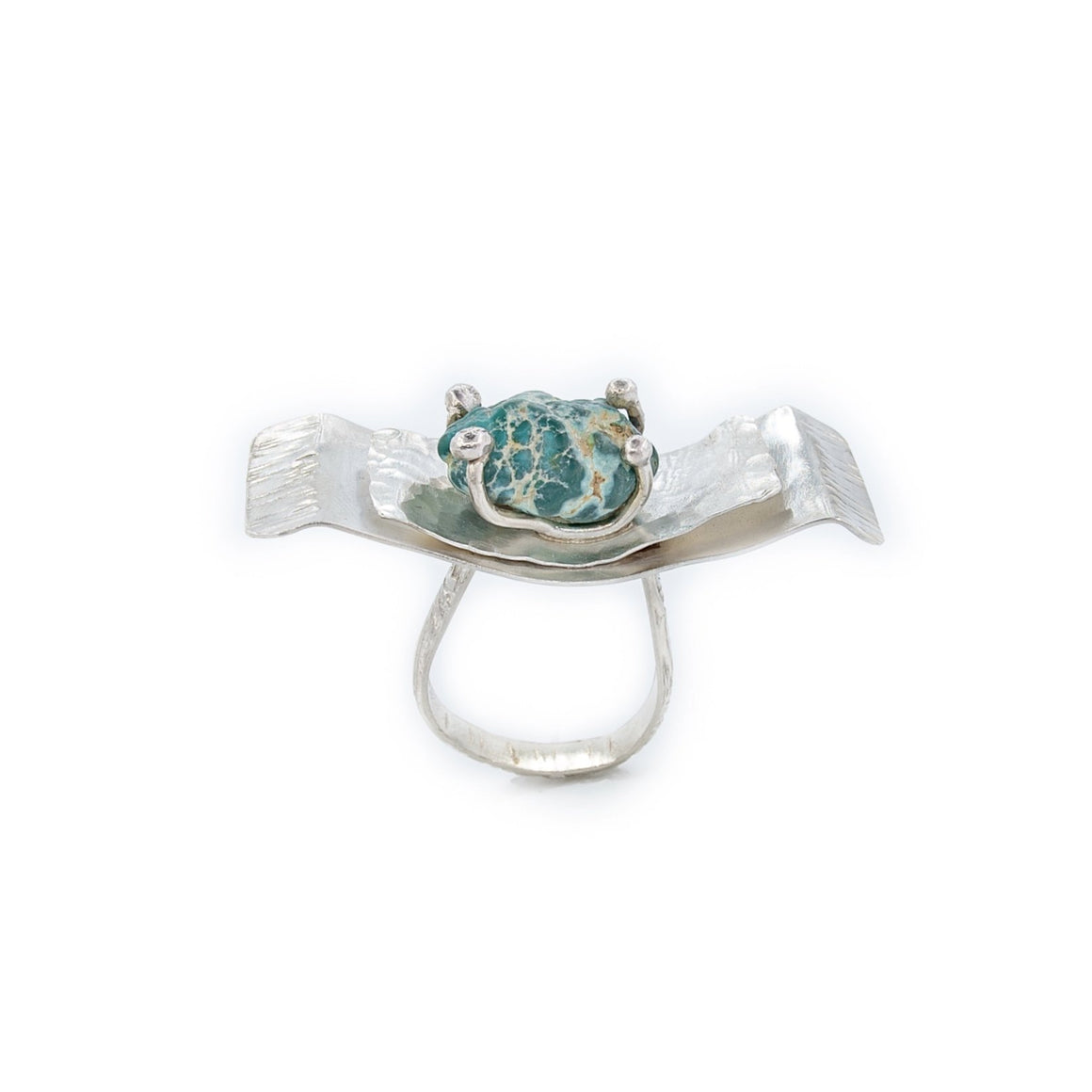 Turquoise Nugget Butterfly Wing Ring by Original Sin Jewelry