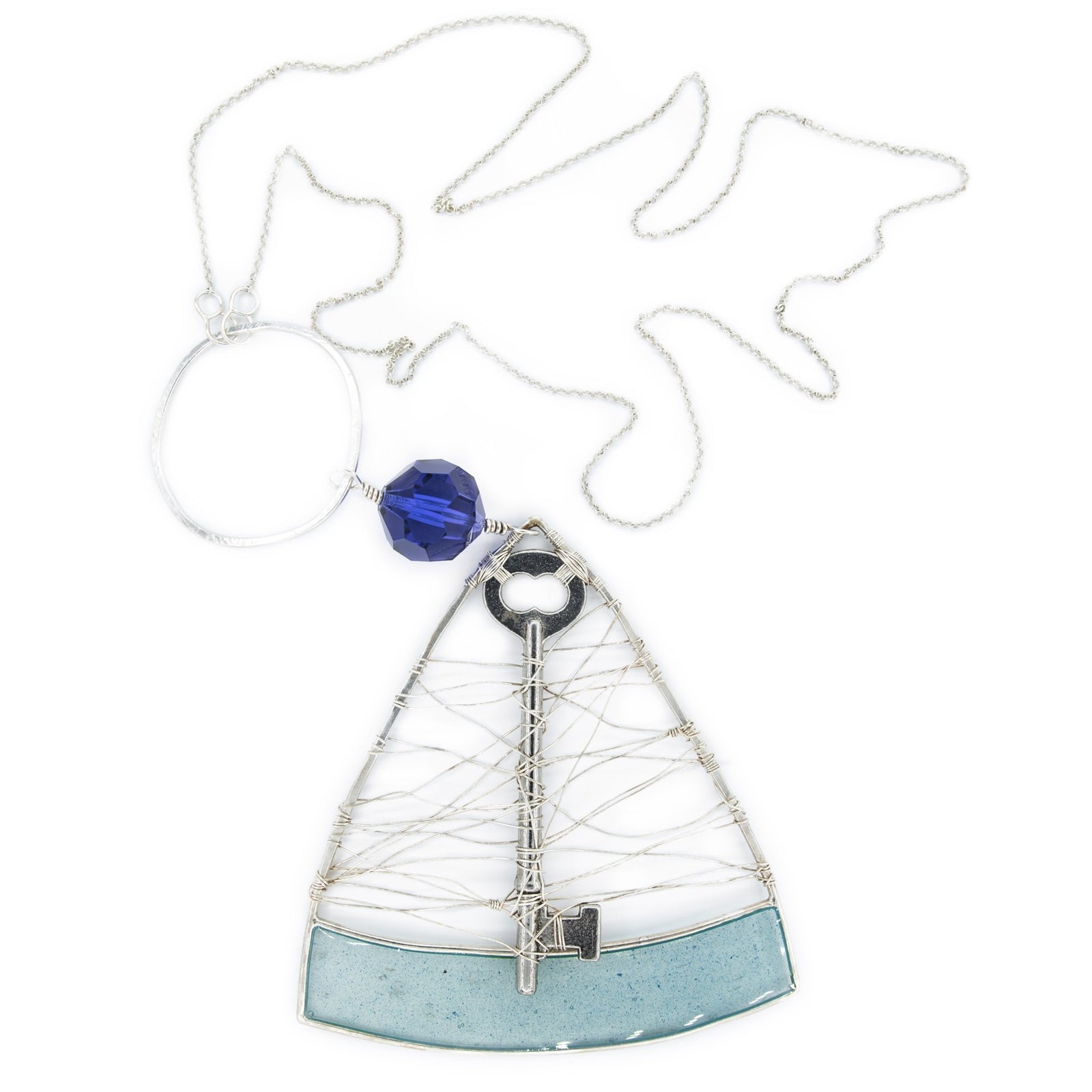 Skeleton Key Wire Necklace by Original Sin Jewelry