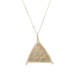 14k Gold Wishbone Necklace by Original Sin Jewelry