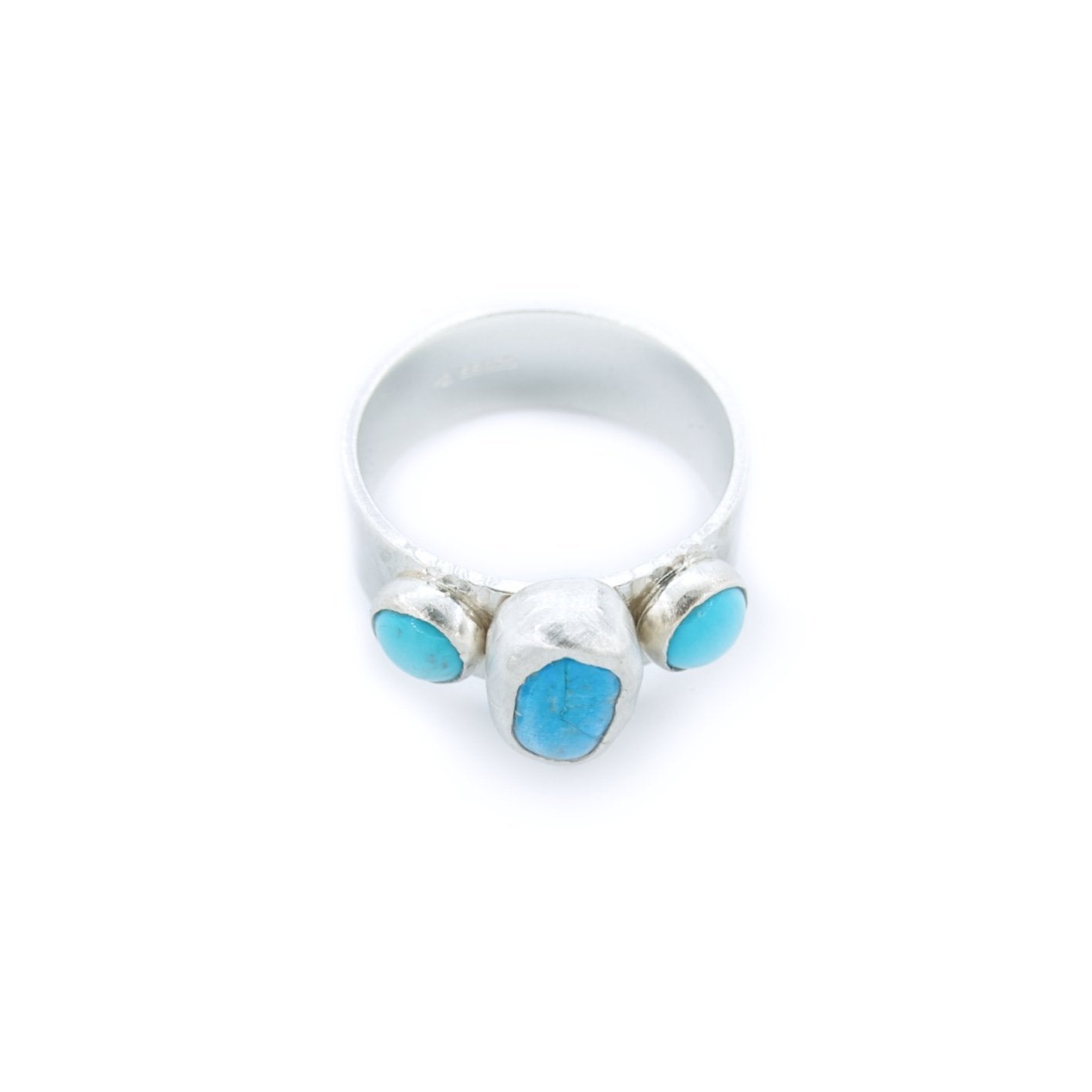8mm Wide Silver Wedding Band Style Ring by OSJ