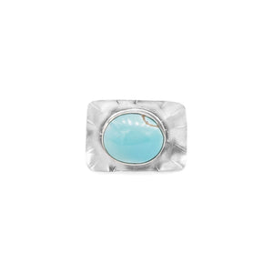 Sleeping Beauty Turquoise and Silver Ring by Original Sin Jewelry