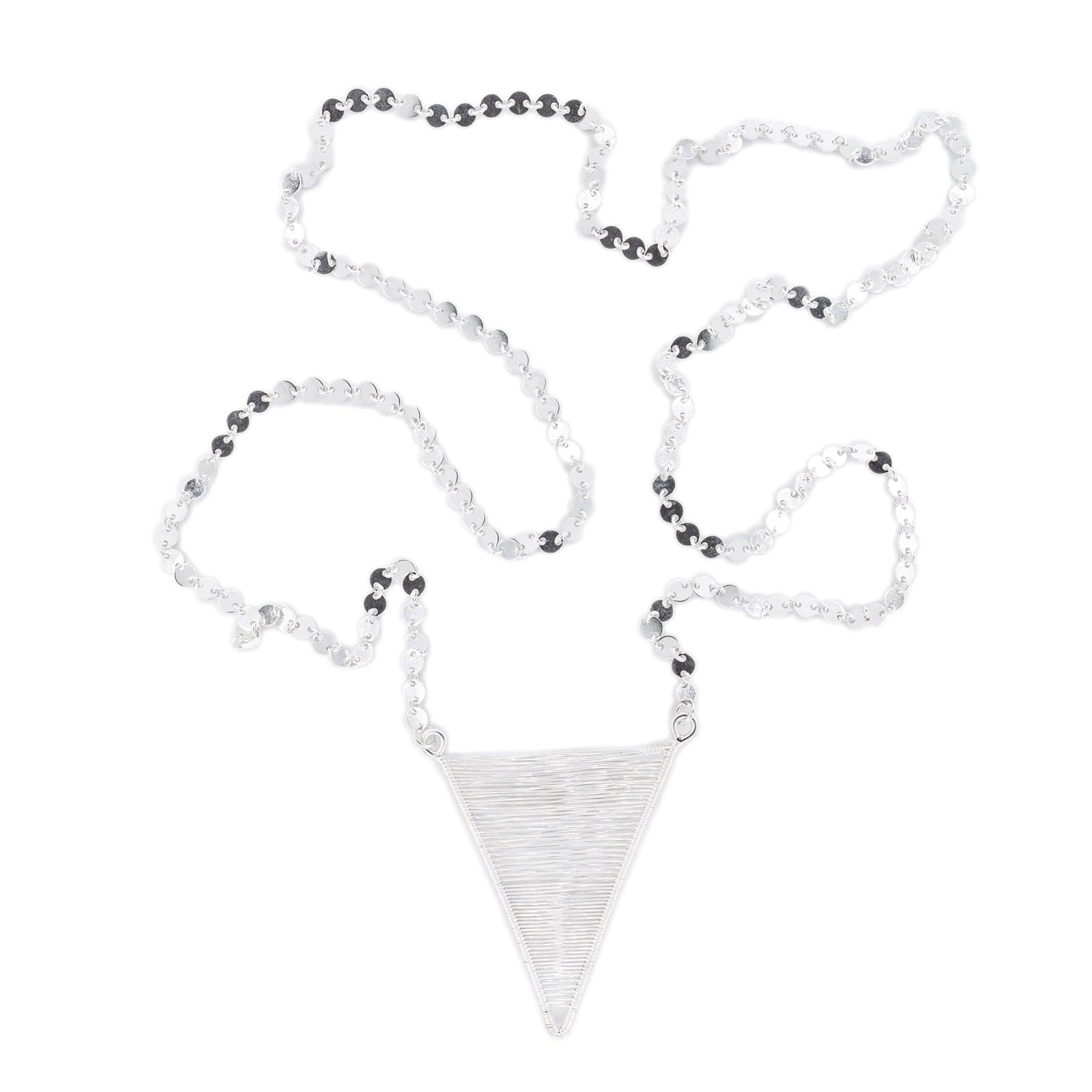 Hand Woven Shield Pendant by Original Sin Jewelry