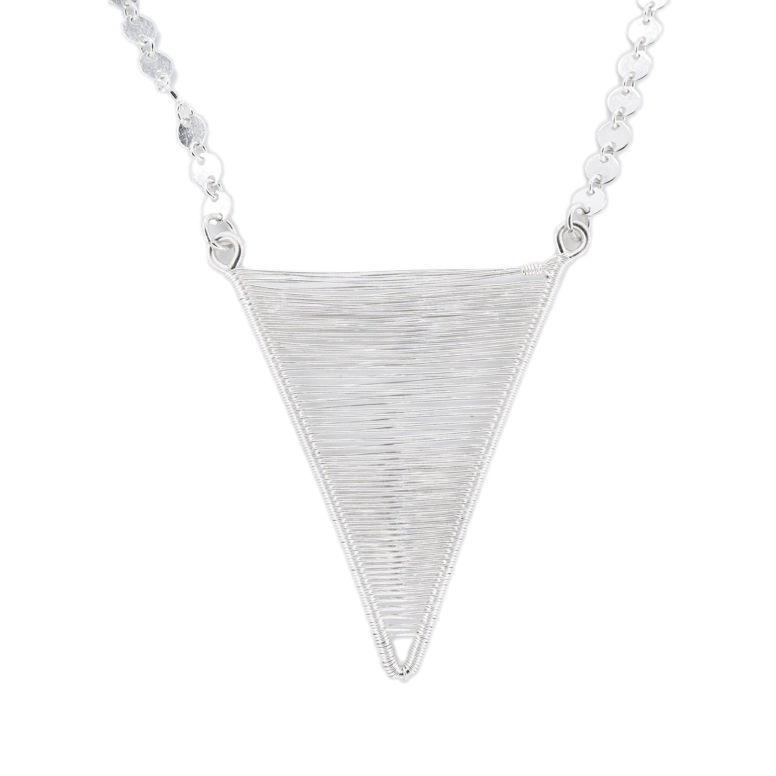 Hand Woven Shield Pendant by Original Sin Jewelry