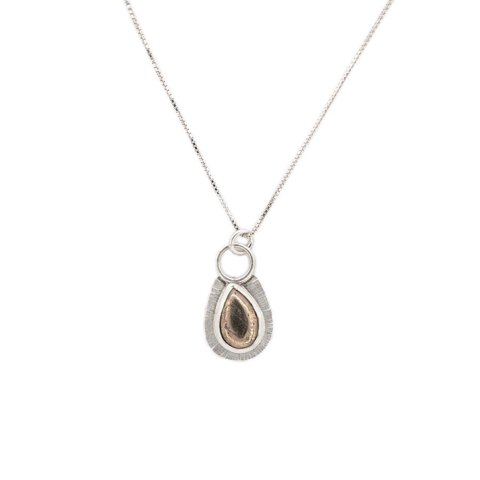 Nickeline Pendant in silver Focus Necklace by Original Sin Jewelry 
