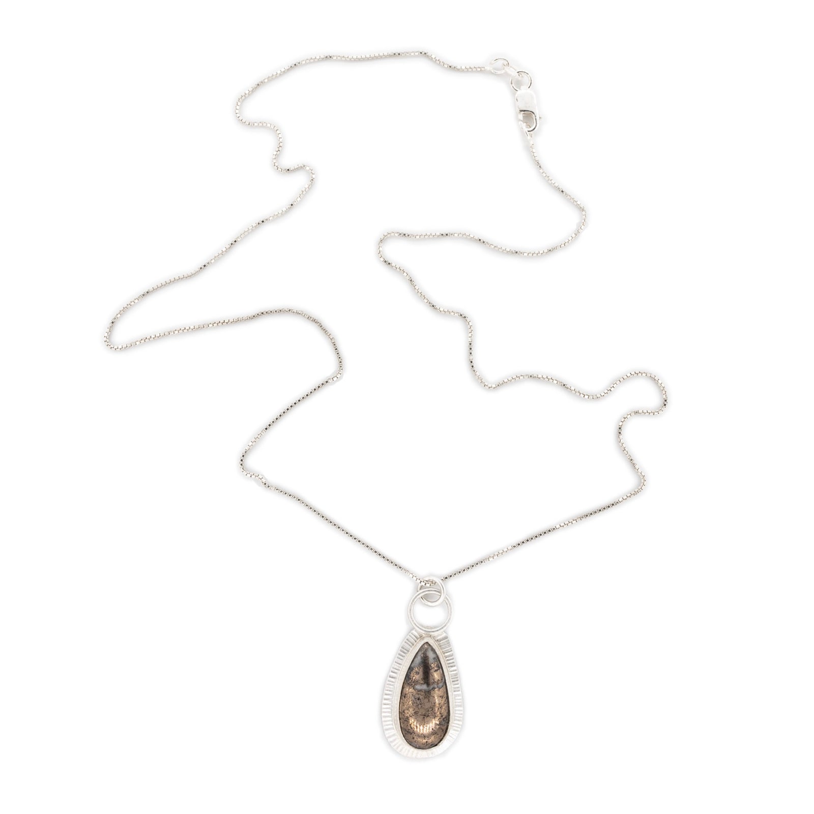 Nickeline in Quartz Silver Pendant on 16 inch chain by Original Sin Jewelry