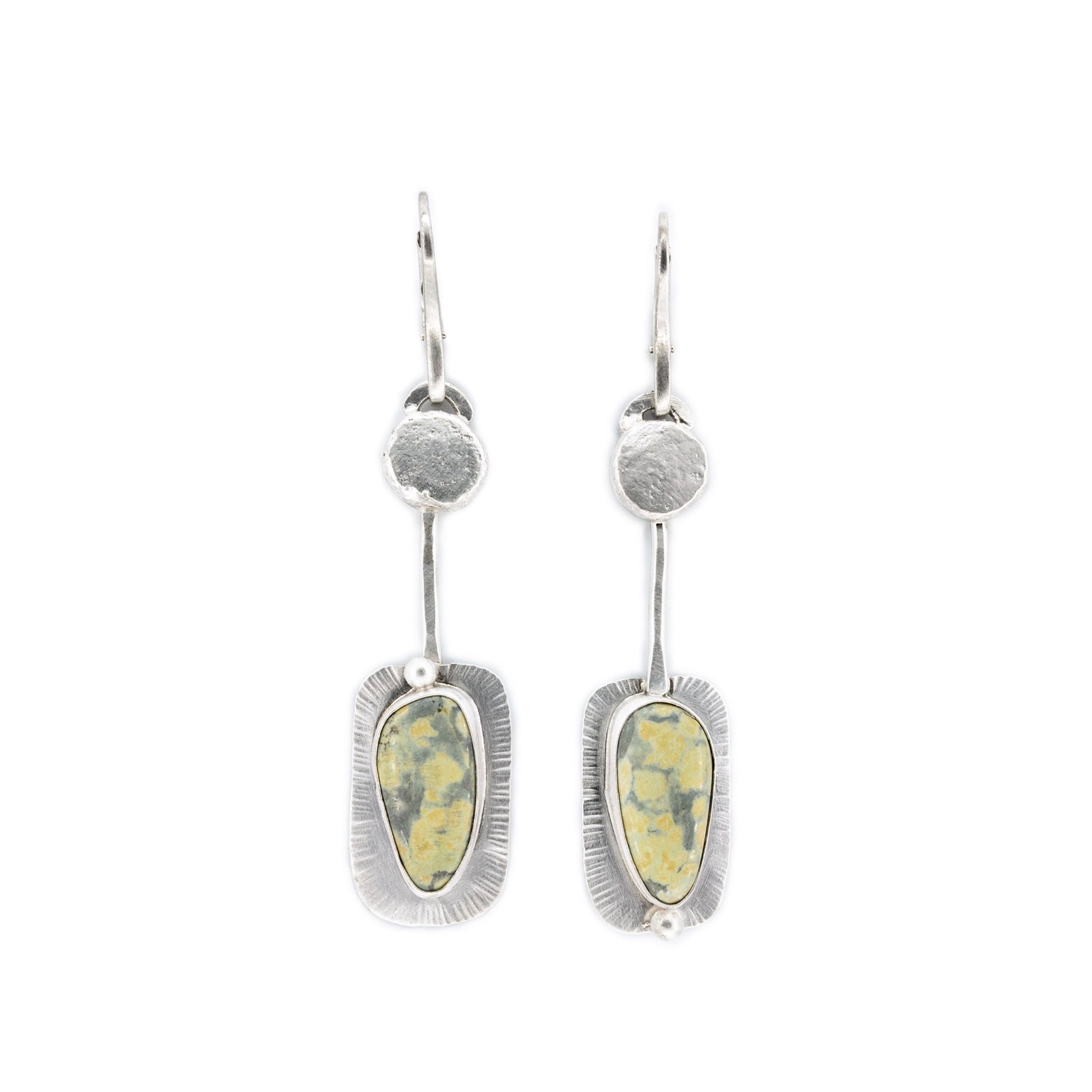 Tree Frog Variscite Leverback Earrings by Original Sin Jewelry 