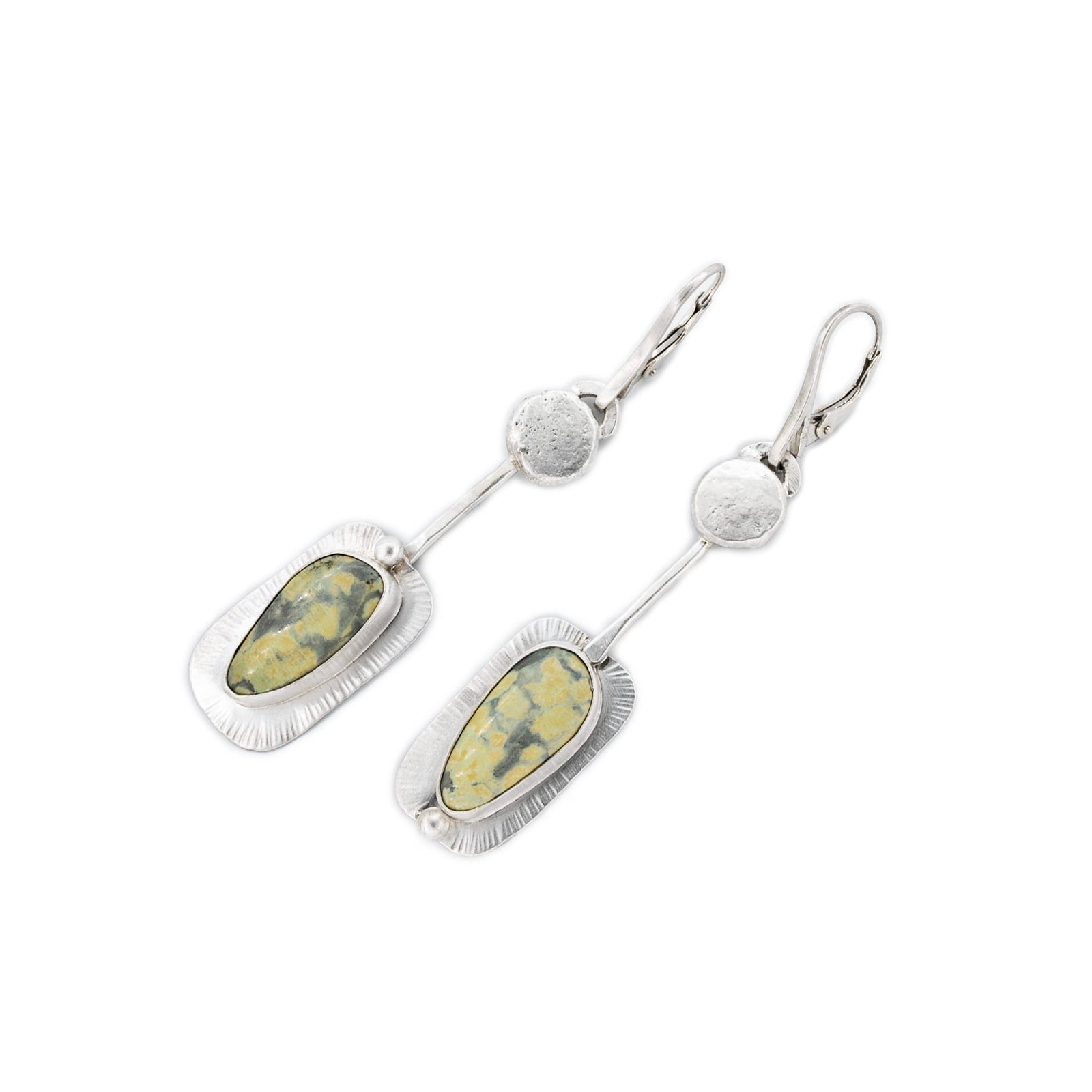 Tree Frog Variscite Leverback Earrings by Original Sin Jewelry 
